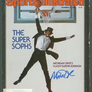 Lakers Magic Johnson Signed Nov. 1978 Sports Illustrated Magazine BAS #W188605