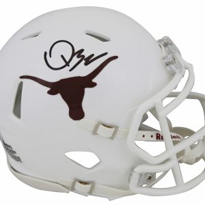 Texas Quinn Ewers Authentic Signed Speed Mini Helmet Autographed BAS Witnessed