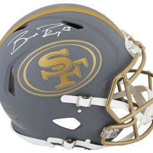 49ers Brock Purdy Authentic Signed Slate Full Size Speed Proline Helmet Fanatics
