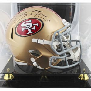 49ers Brock Purdy Authentic Signed Full Size Speed Rep Helmet w/ Case Fanatics