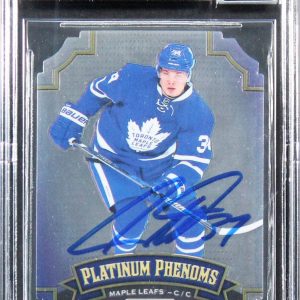 Auston Matthews Signed 2016 OPC Platinum Die Cuts #OPPAM Card Auto 10! BAS Slab