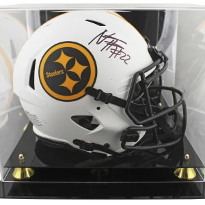 Steelers Najee Harris Signed Lunar Full Size Speed Proline Helmet W/ Case Fan