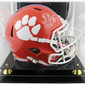 Clemson Brian Dawkins Signed F/S Speed Rep Helmet W/ Case w/ White Sig BAS Wit