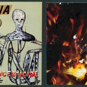 Nirvana (3) Cobain, Grohl & Novoselic Signed Incesticide Cd Cover JSA #BB37429