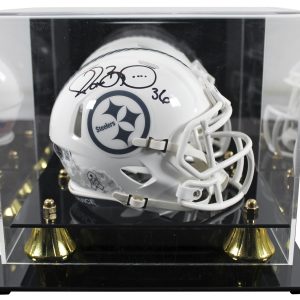 Steelers Jerome Bettis Signed STS III Speed Mini Helmet W/ Case BAS Witnessed