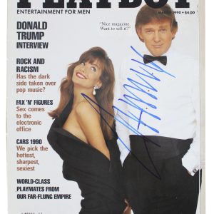 Donald J. Trump Authentic Signed 1990 Playboy Magazine Autographed JSA #XX02227