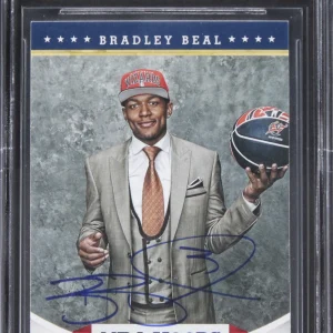 Wizards Bradley Beal Signed 2012 Hoops #277 Rookie Card Auto 10 BAS Slabbed