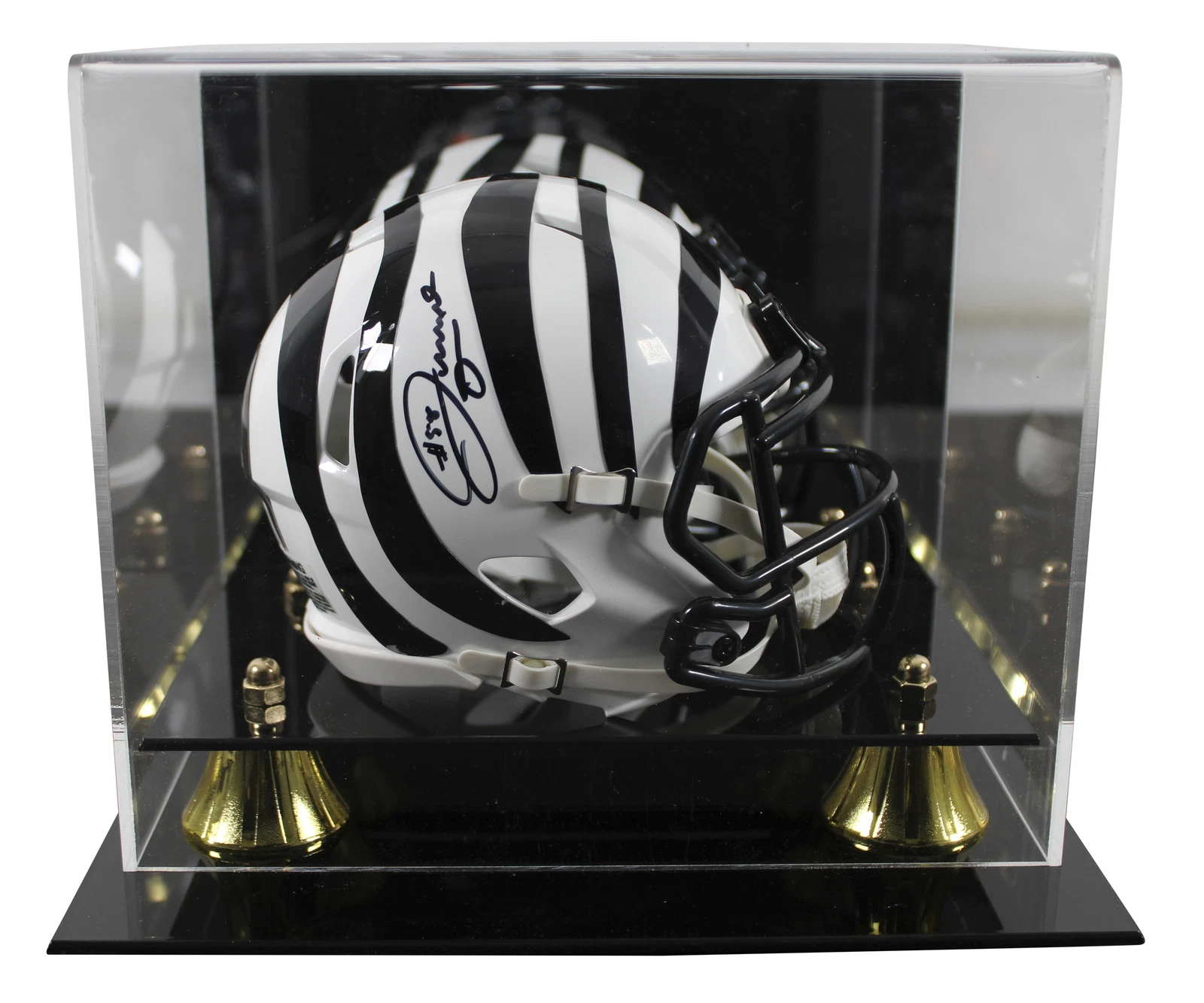 Bengals Joseph Ossai Signed 2022 On-Field Alt Speed Mini Helmet W/ Case ...