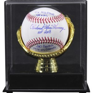 Yankees Goose Gossage "5x Insc Career Stat" Signed Baseball W/ Case BAS Witness