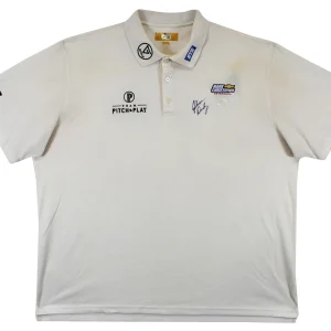John Daly Authentic Signed Match Worn White Loudmouth Polo Shirt BAS #BK84745