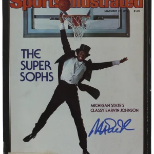 Lakers Magic Johnson Signed November 1978 Sports Illustrated Magazine BAS Wit