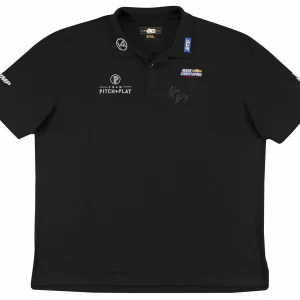 John Daly Authentic Signed Match Worn Black Loudmouth Polo Shirt BAS #BK84778