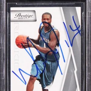 Timberwolves Wesley Johnson Authentic Signed 2010 Prestige #194 Card BAS Slab