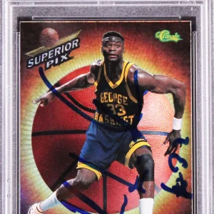 Nets Yinka Dare Authentic Signed 1995 Superior Pix Chrome #13 Card PSA/DNA Slab