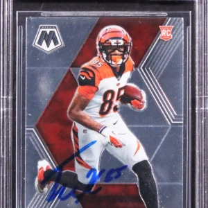 Bengals Tee Higgins Signed 2020 Panini Mosaic #213 Rookie Card Auto 10! BAS Slab