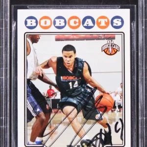 Bobcats D.J. Augustin Authentic Signed 2008 Topps #204 Rookie Card BAS Slabbed