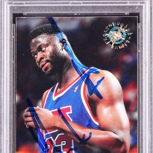 Nets Yinka Dare Authentic Signed 1995 Stadium Club #315 Card PSA Slabbed