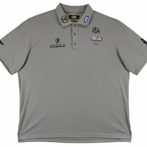 John Daly Authentic Signed Match Worn Grey Loudmouth Shirt BAS #BK84748