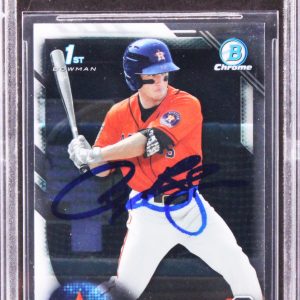 Astros Alex Bregman Signed 2016 Bowman Chrome Prospects #BCP4 RC Card BAS Slab 1