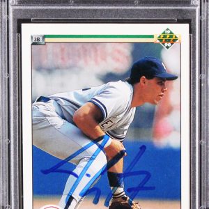 Yankees Jim Leyritz Authentic Signed 1990 Upper Deck #723 Card PSA/DNA Slabbed