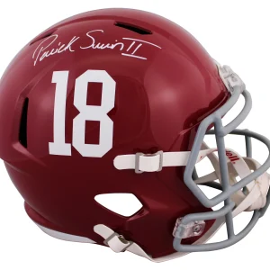 Alabama Patrick Surtain II Signed Full Size Speed Rep Helmet BAS Witnessed