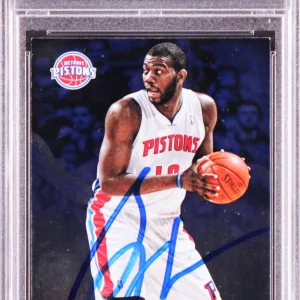 Pistons Greg Monroe Authentic Signed 2012 Panini Absolute #52 Card PSA/DNA Slab