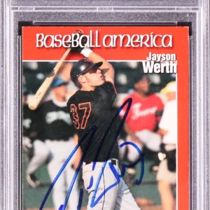 Jayson Werth Signed 1999 Best B.B. America T.P. #94 Rookie Card PSA/DNA Slabbed