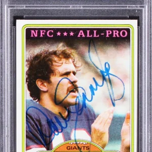 Giants Dave Jennings Authentic Signed 1980 Topps #290 Card PSA/DNA Slabbed