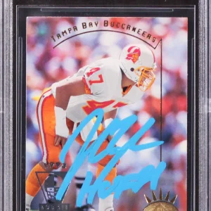 Buccaneers John Lynch "HOF 21" Signed 1993 SP #259 Rookie Card BAS Slabbed