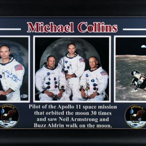 Michael Collins Apollo 11 Authentic Signed 8x10 Framed Photo BAS #D06786