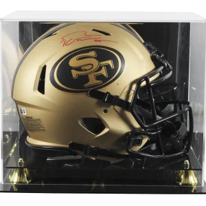 49ers George Kittle Signed Rave Full Size Speed Proline Helmet W/ Case BAS Wit