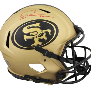 49ers George Kittle Signed Rave Full Size Speed Proline Helmet BAS Witnessed