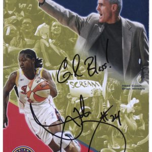 Tamika Catchings "God Bless!" Signed 2004 Indiana Fever Media Guide BAS #BR84269