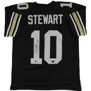 Colorado Kordell Stewart "Slash" Signed Black Pro Style Jersey BAS Wit #2W969552