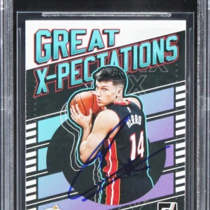 Heat Tyler Herro Signed 2019 Donruss Great X-Pectations #25 Rookie Card BAS Slab