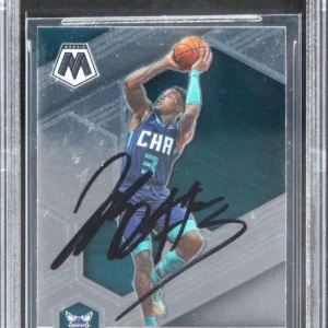 Hornets Terry Rozier Authentic Signed 2021 Panini Mosaic #76 Card BAS Slabbed