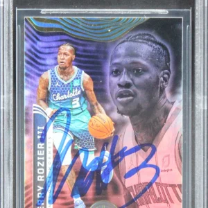 Hornets Terry Rozier III Signed 2021 Panini Illusions #59 Card BAS Slabbed