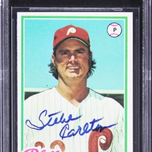Phillies Steve Carlton Authentic Signed 1978 Topps #540 Card BAS Slabbed