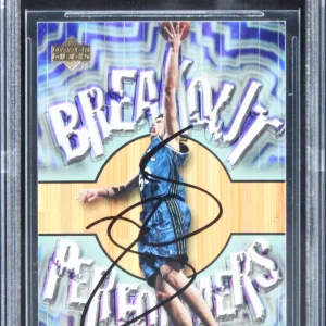 Magic Mike Miller Signed 2001 Upper Deck Breakout Performers #BP14 Card BAS Slab