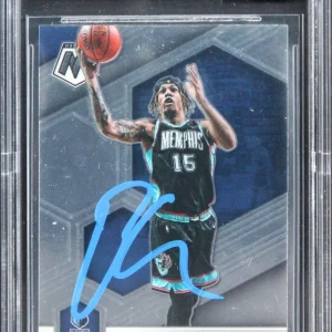 Grizzlies Brandon Clarke Signed 2020 Panini Mosaic #108 Card Auto 10 BAS Slabbed