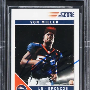 Broncos Von Miller Signed 2011 Score FSU #400 Rookie Card Auto 10! BAS Slabbed