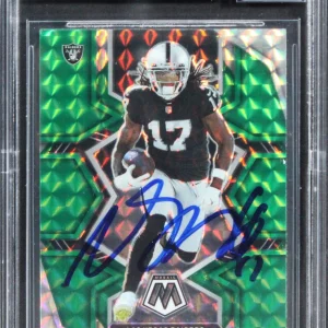 Raiders Davante Adams Signed 2022 Panini MG #208 Card Auto Grade 10! BAS Slabbed