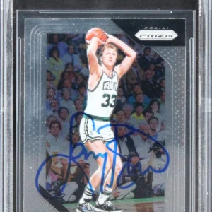 Celtics Larry Bird Authentic Signed 2018 Panini Prizm #85 Card BAS Slabbed