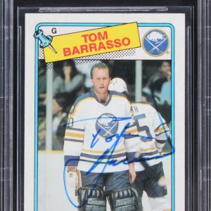 Sabres Tom Barrasso Authentic Signed 1988 Topps #107 Card BAS Slabbed