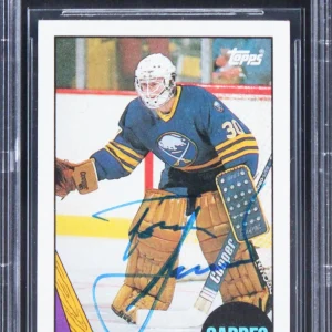 Sabres Tom Barrasso Authentic Signed 1987 Topps #78 Card BAS Slabbed