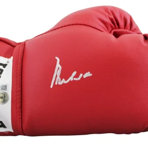 Muhammad Ali Authentic Signed Red Everlast Boxing Glove BAS LOA #AE13528