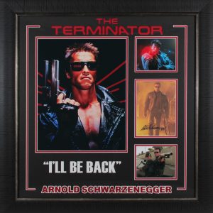 Arnold Schwarzenegger Terminator Authentic Signed Framed Display Autographed BAS
