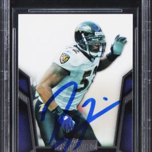 Ravens Ray Lewis Authentic Signed 2010 Topps Unrivaled #6 Card BAS Slabbed 2