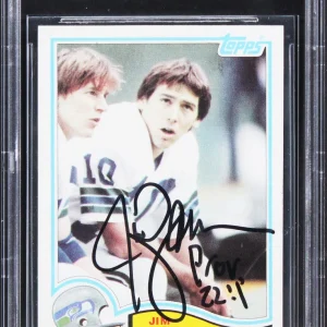 Seahawks Jim Zorn "Prov. 22:1" Authentic Signed 1982 Topps #255 Card BAS Slabbed