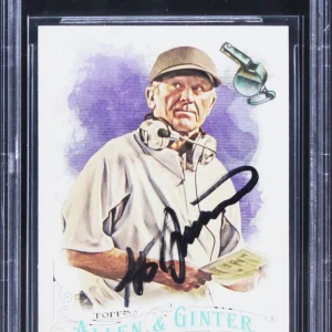 Florida Steve Spurrier Signed 2016 Topps Allen & Ginter #106 Card BAS Slabbed